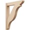 Ekena Millwork 6-in W x 30-in D x 38-in H Funston Slat Rough Cedar Woodgrain TimberThane Outlooker, Primed Tan OUTUR060X30X38FST24RCPR - alternate 1